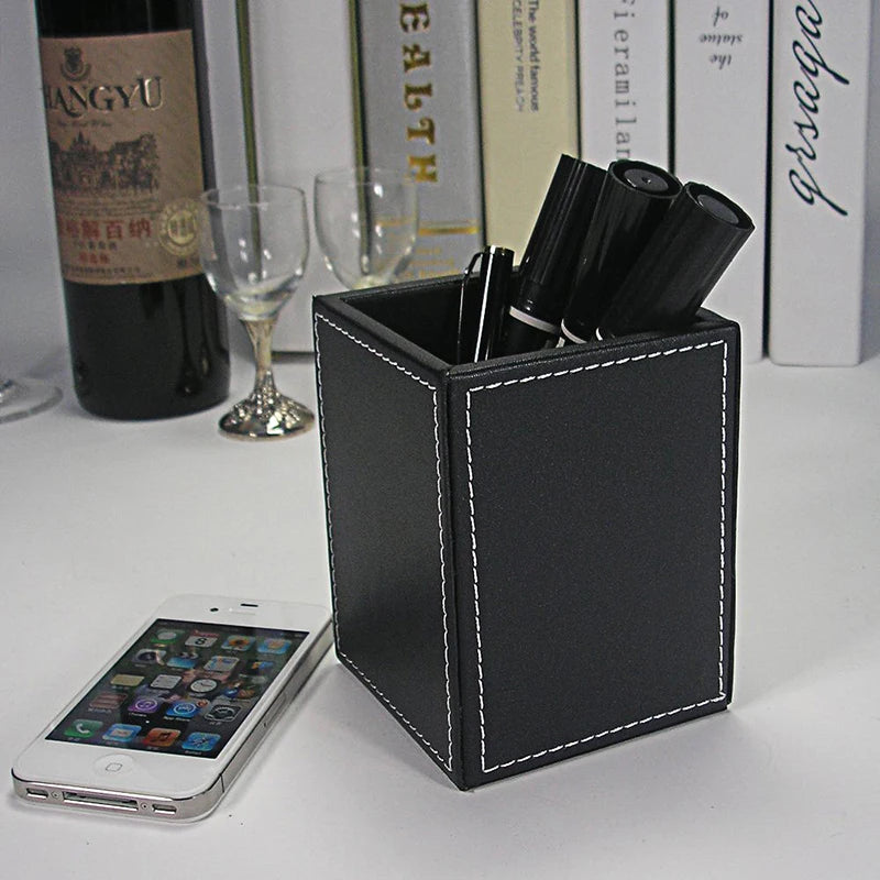 PU Leather Desk Organizer