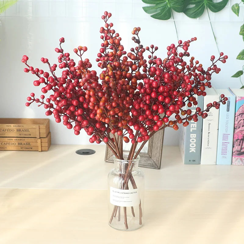 Artificial Red Berry Branch