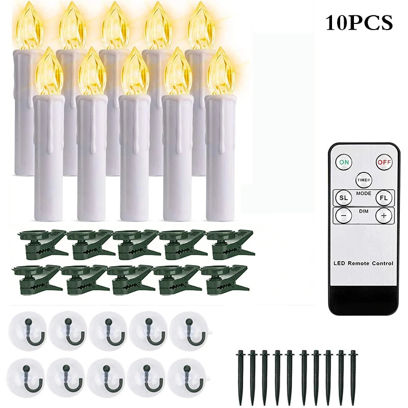 LED Flickering Window Candle