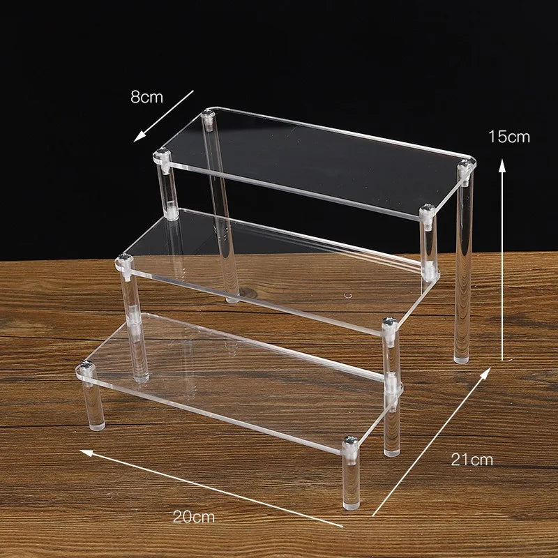 1–5 Tier Clear Acrylic Display Stand