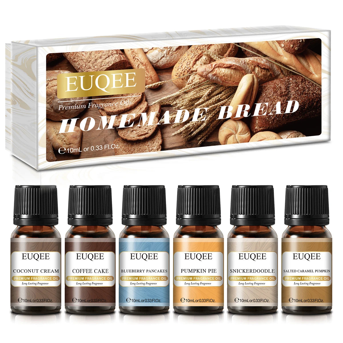 EUQEE 6-Piece Fragrance Oil Gift Set for Diffusers