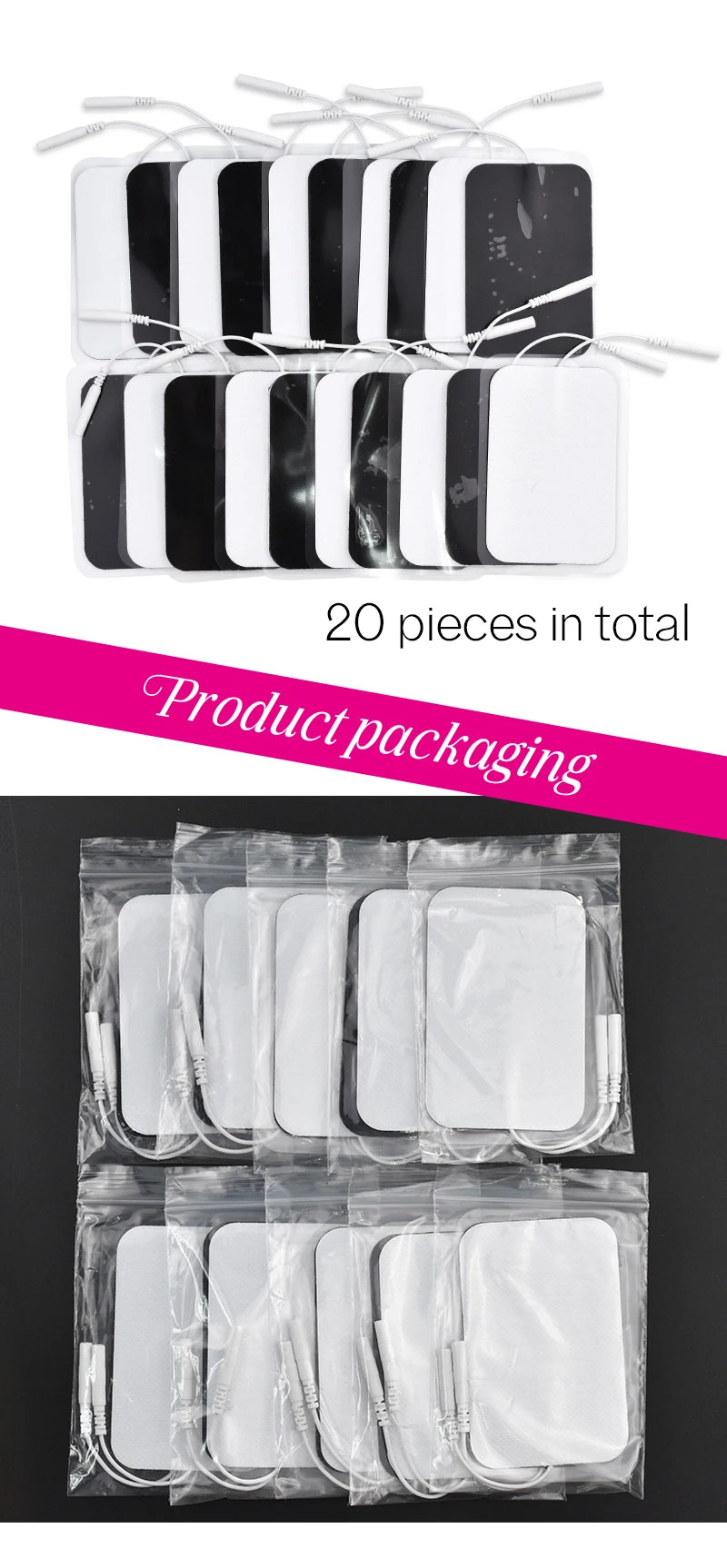 100/50/30/20P TENS EMS Electrode Pads