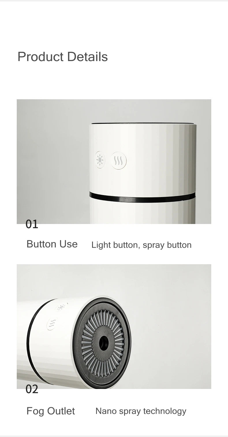 USB Rechargeable Aromatherapy Diffuser, Cool Mist