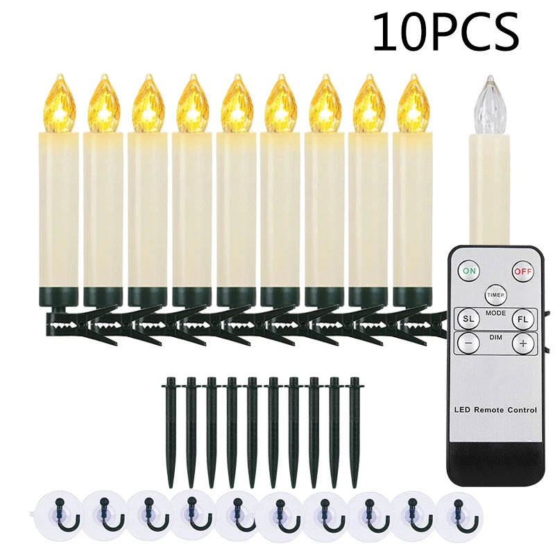 LED Flickering Window Candle