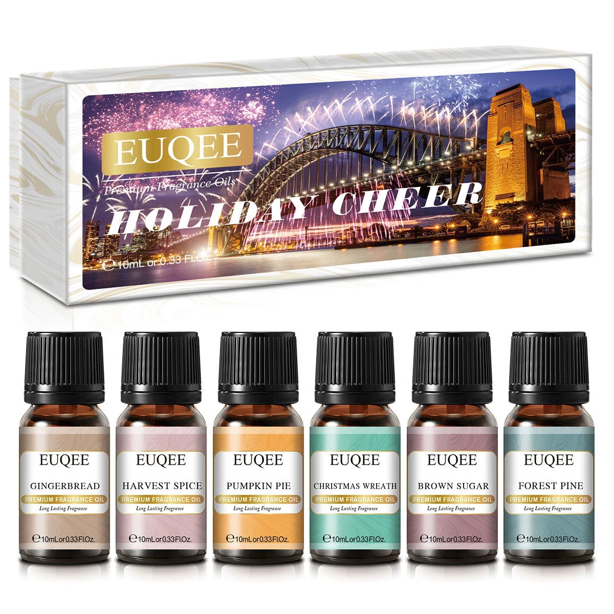 EUQEE 6-Piece Fragrance Oil Gift Set for Diffusers