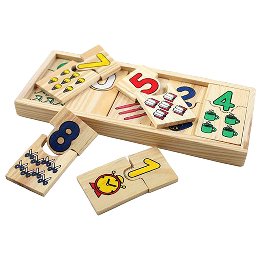 Wooden Counting & Math Puzzle Toy for Kids