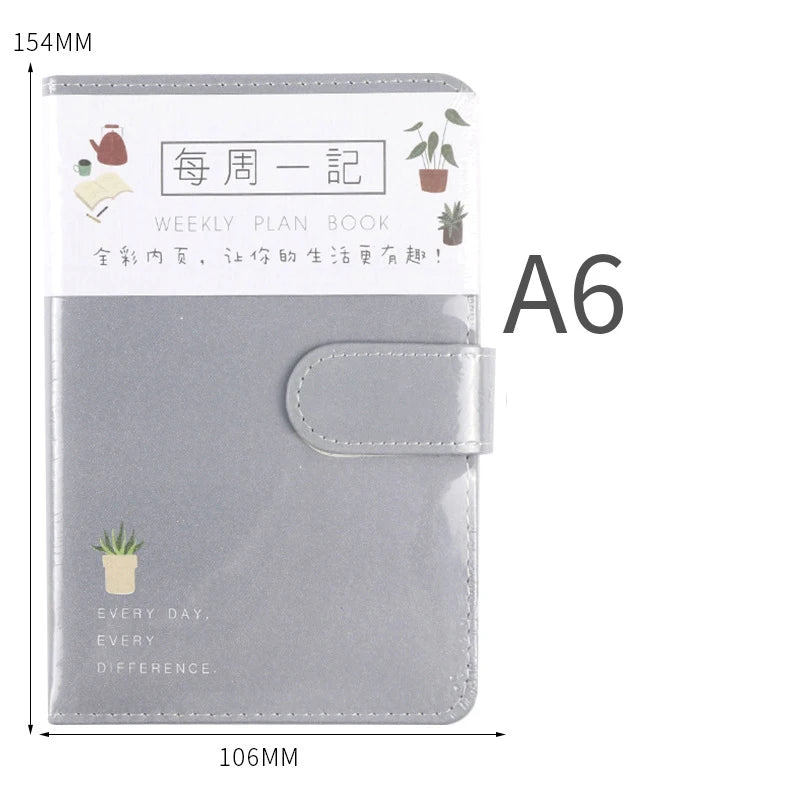 2025 A6 Cute Magnetic Buckle Planner