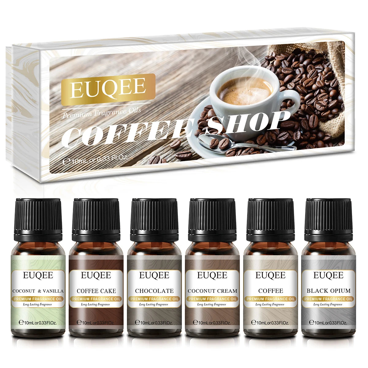EUQEE 6-Piece Fragrance Oil Gift Set for Diffusers