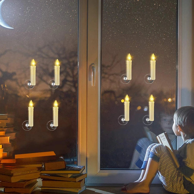 LED Flickering Window Candle