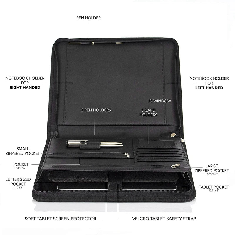 Vegan Leather Portfolio Folder