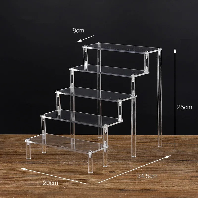 1–5 Tier Clear Acrylic Display Stand