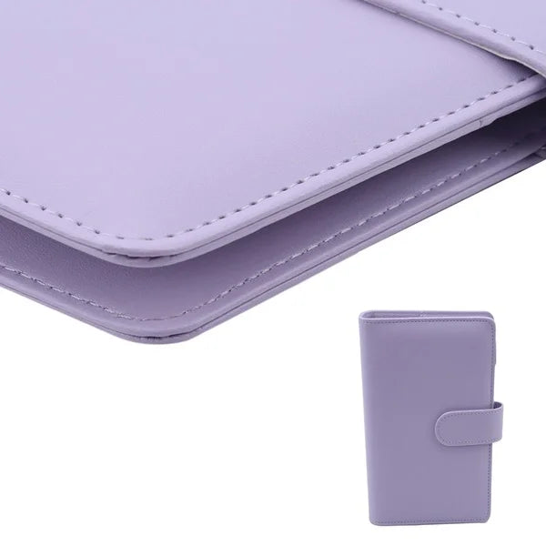 Macaron PU Leather Binder – A5/A6 DIY Planner Cover for School & Office