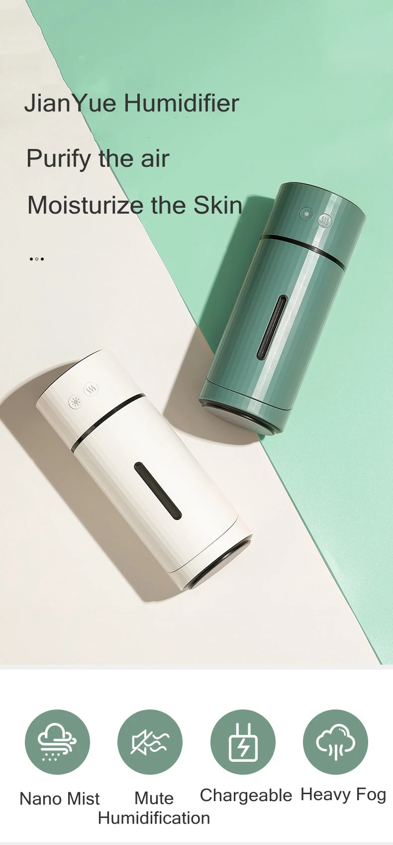 USB Rechargeable Aromatherapy Diffuser, Cool Mist