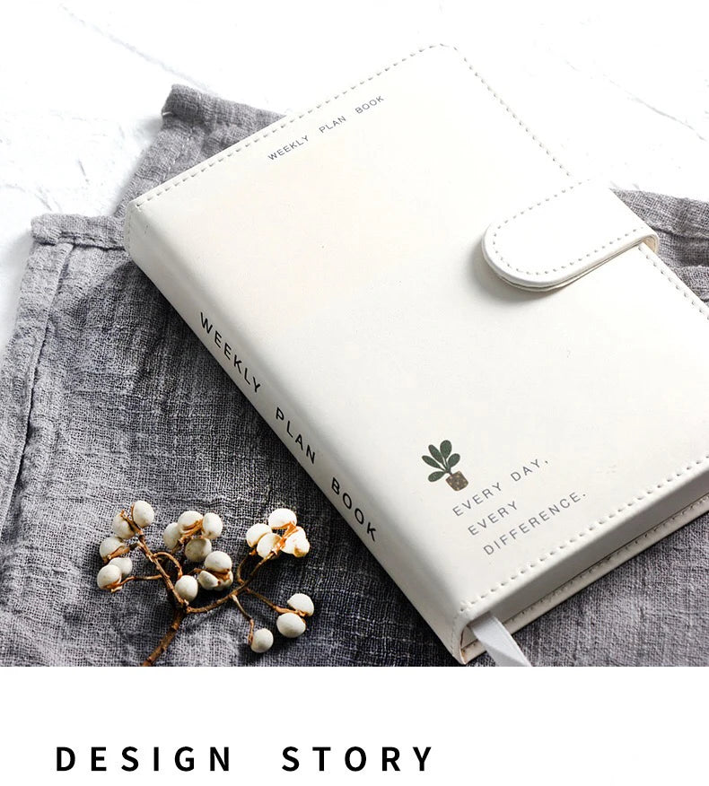 2025 A6 Cute Magnetic Buckle Planner