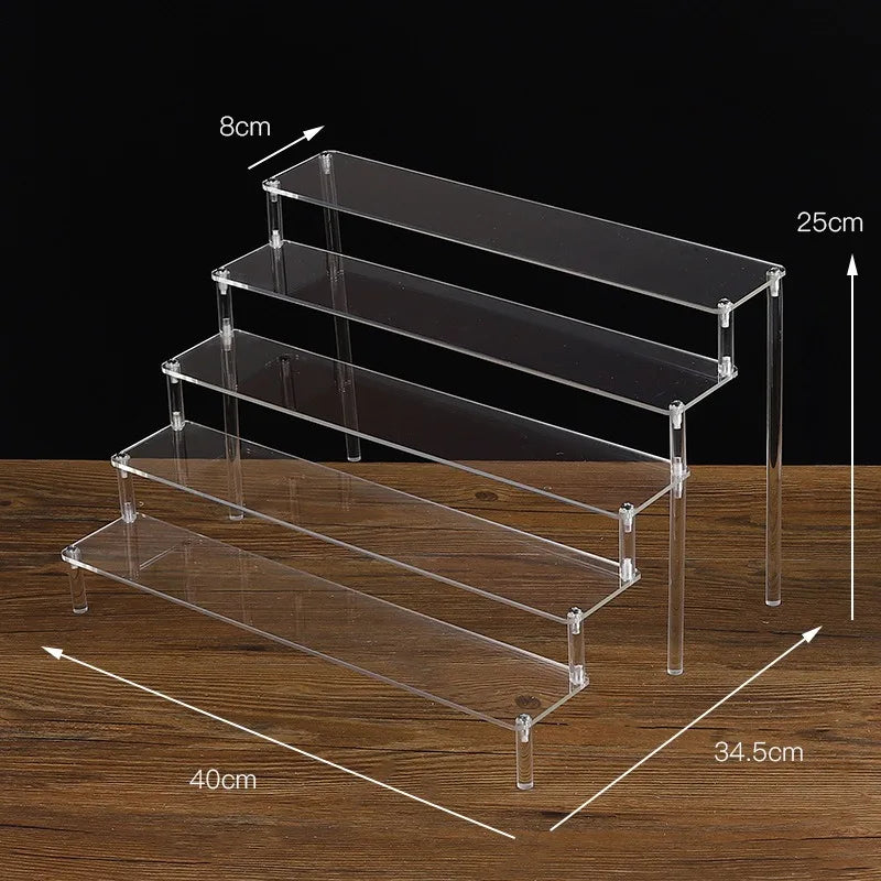 1–5 Tier Clear Acrylic Display Stand
