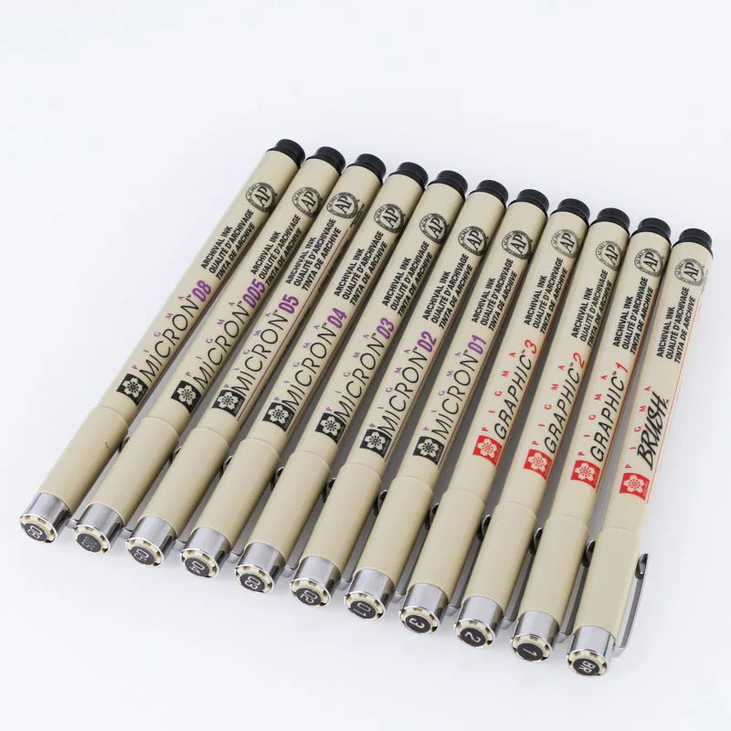 Sakura Pigma Micron Fineliner – 1PCS Black Waterproof Drawing Pen