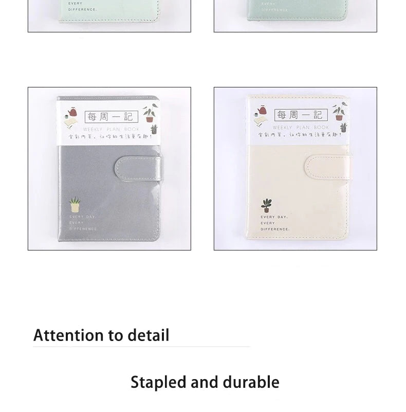 2025 A6 Cute Magnetic Buckle Planner