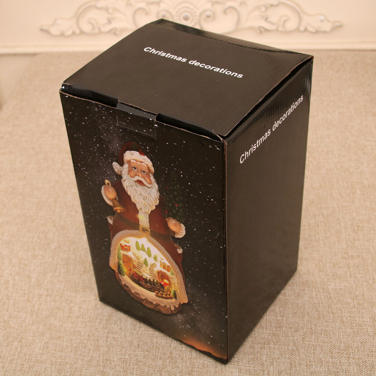 Christmas Cabin Musical Box Ornament