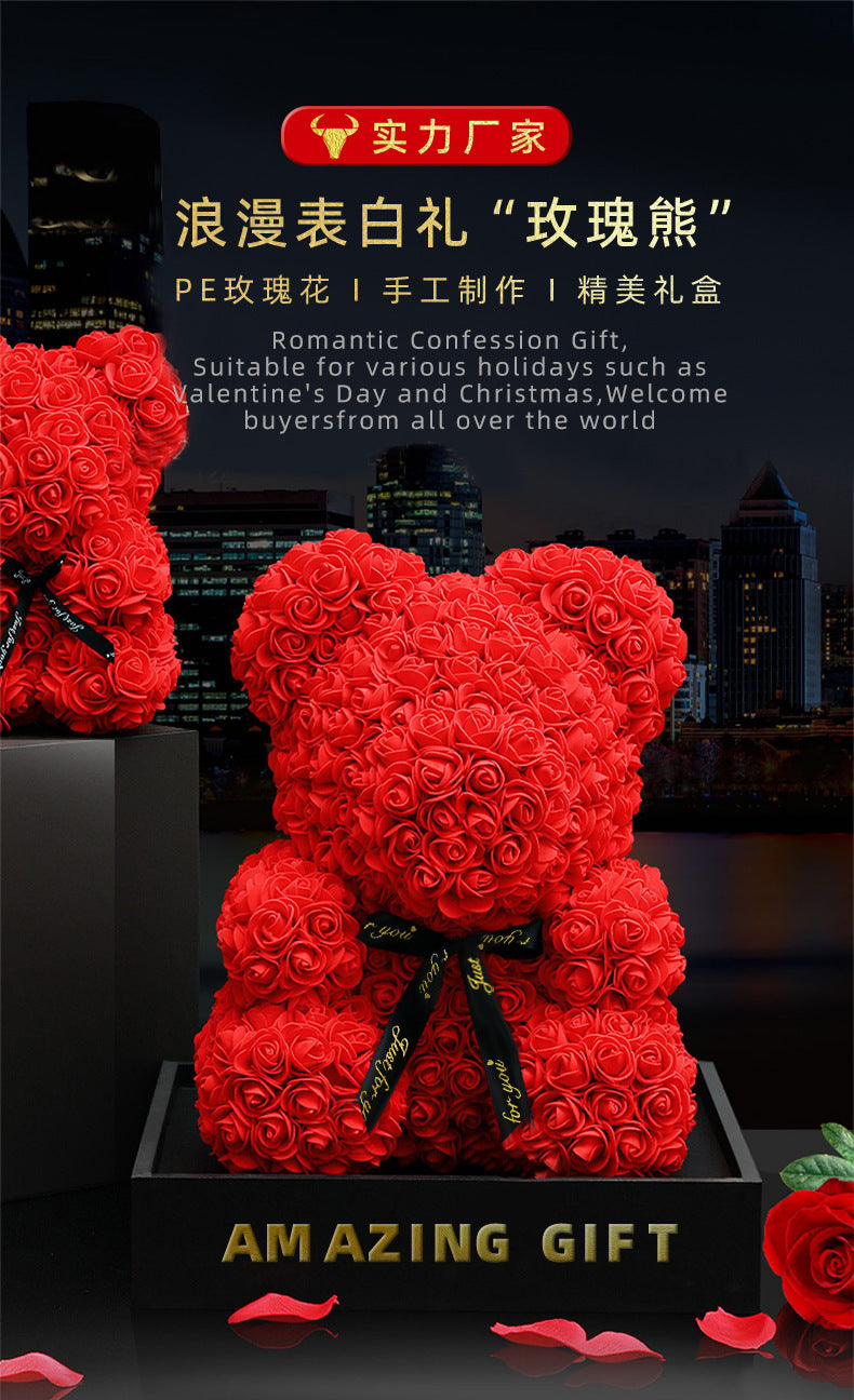Eternal Rose Teddy Bear
