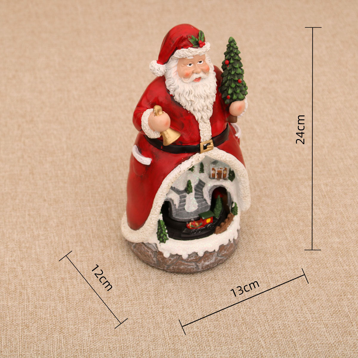 Christmas Cabin Musical Box Ornament
