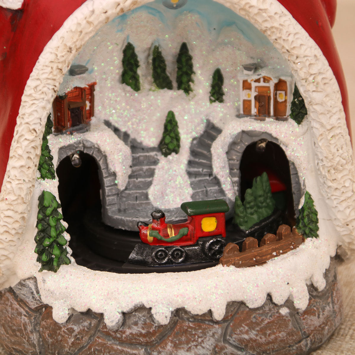 Christmas Cabin Musical Box Ornament