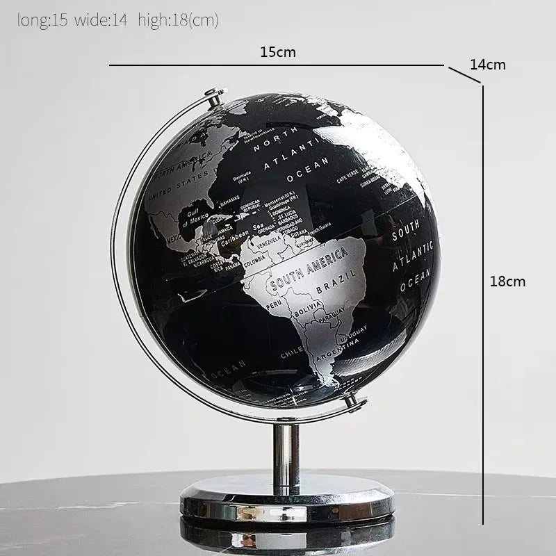 Creative Metal Rotating Globe Decoration