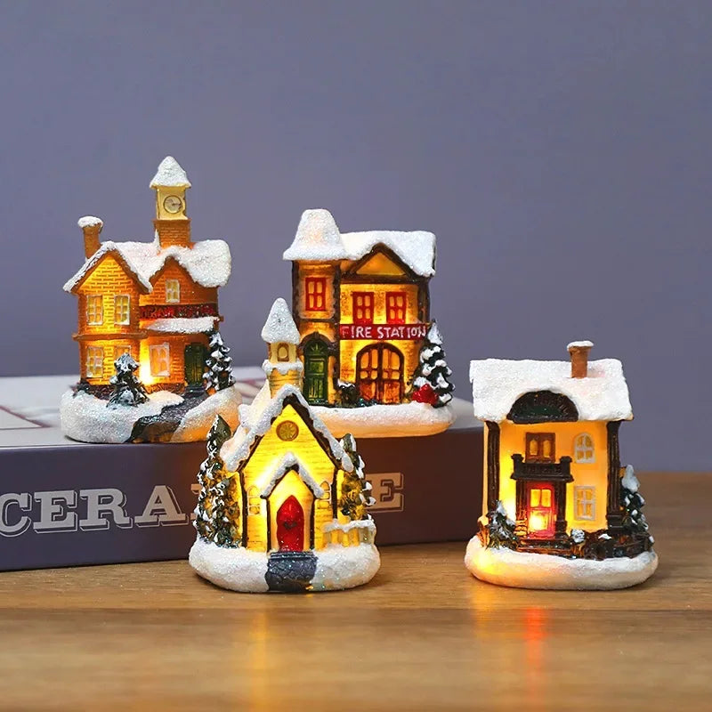 Christmas LED Glowing House Ornament