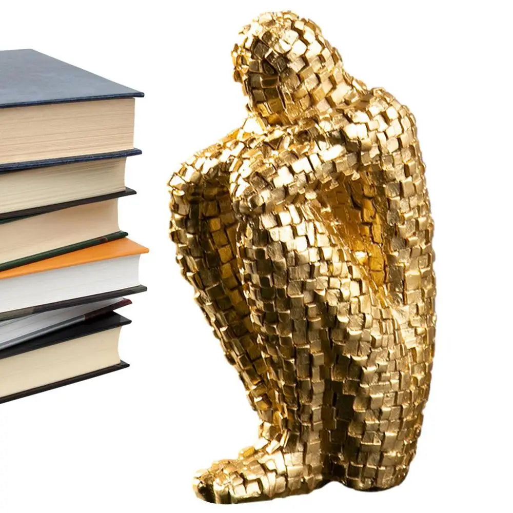 Nordic Thinker Resin Sculpture