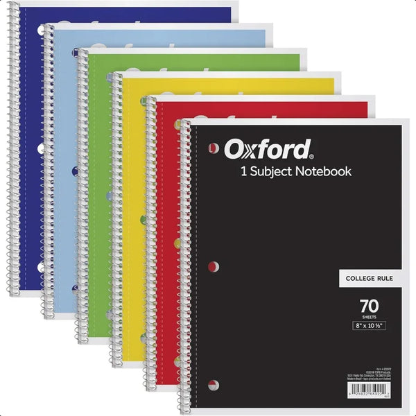 6-Pack Spiral Notebooks