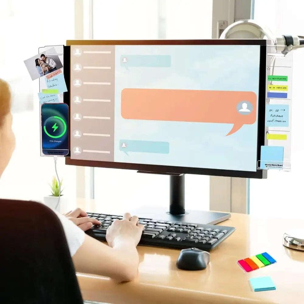 Transparent Monitor Memo Board