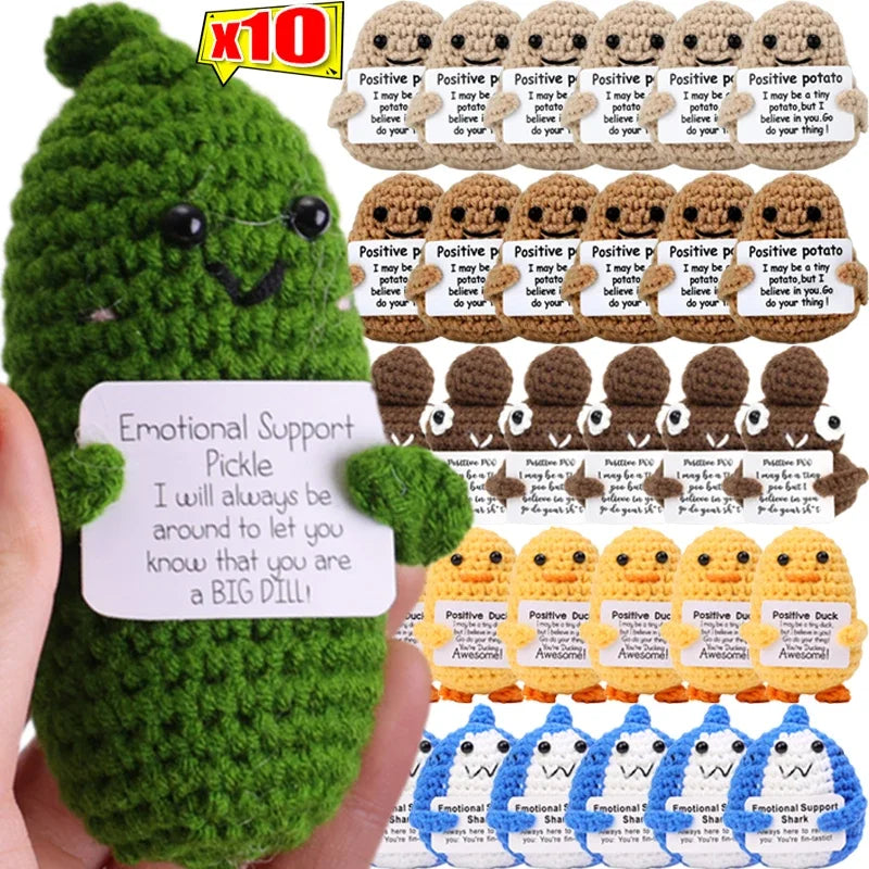 Funny Crochet Positive Energy Doll Set