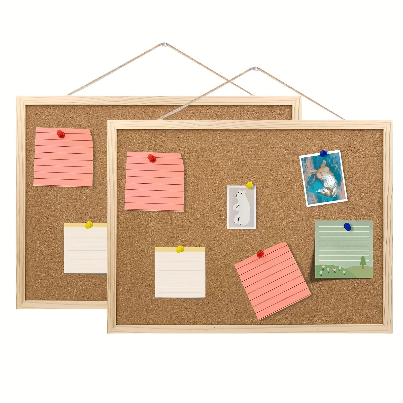 Pine Wood Framed Cork board