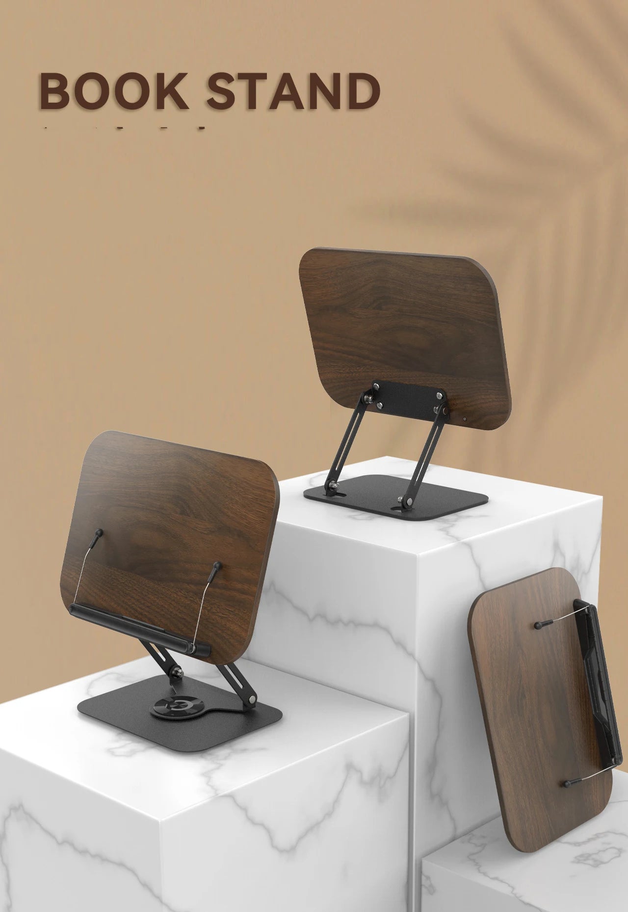 Adjustable 360° Swivel Book Stand