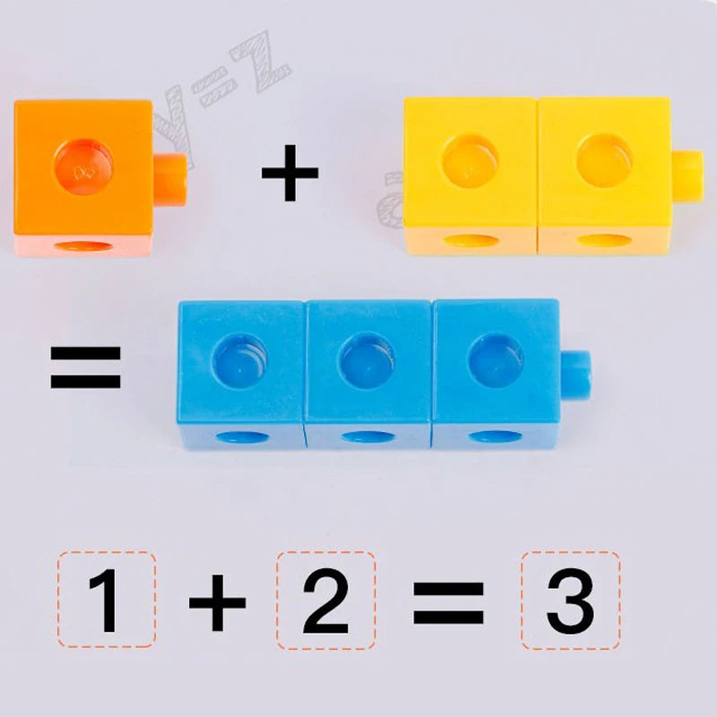 100Pcs Linking Cubes Math Manipulatives: