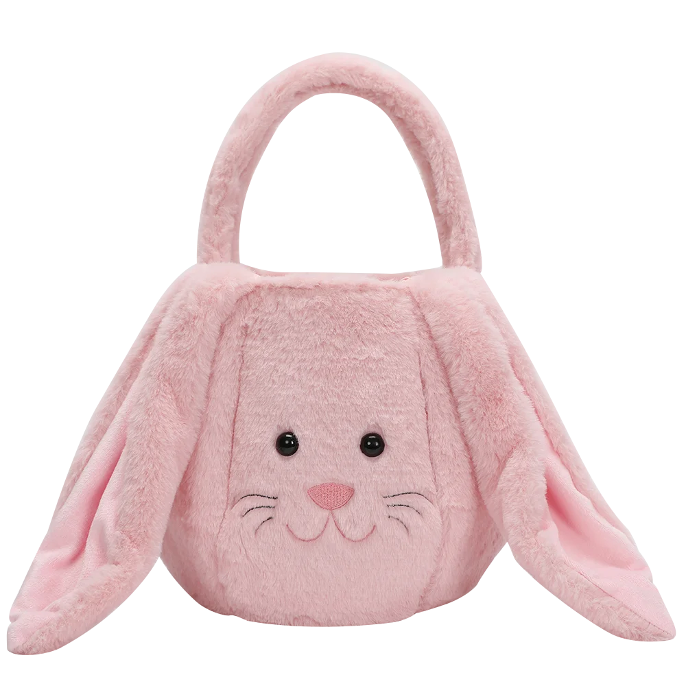 Plush Easter Basket Tote Bags