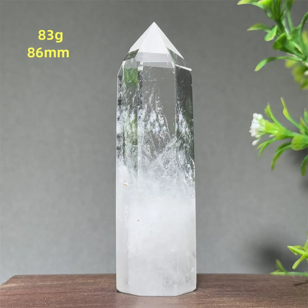 Natural Clear Quartz Crystal Obelisk