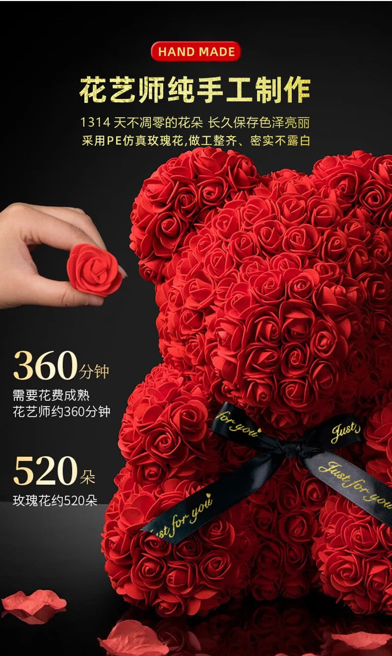 Eternal Rose Teddy Bear