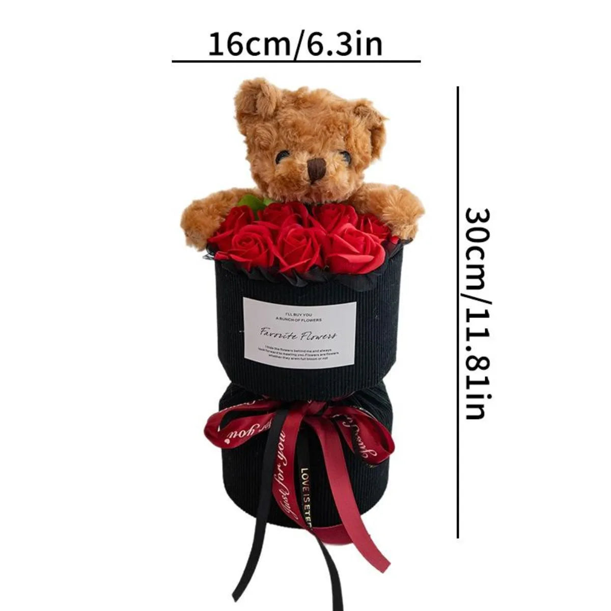Rose Bear Bouquet Gift