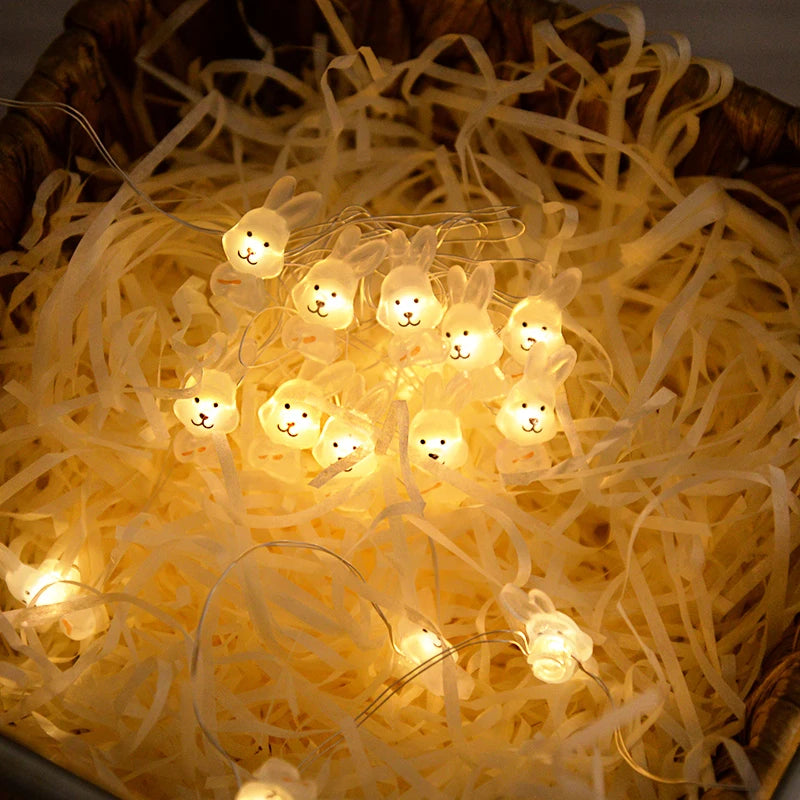 Easter Rabbit & Chick LED String Lights