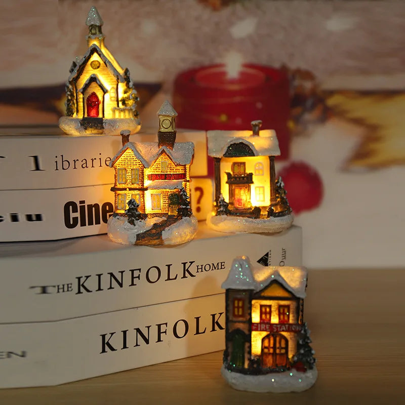 Christmas LED Glowing House Ornament