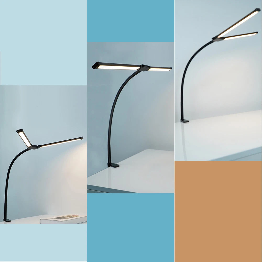 24W Ultra Bright LED Desk Lamp with Clamp
