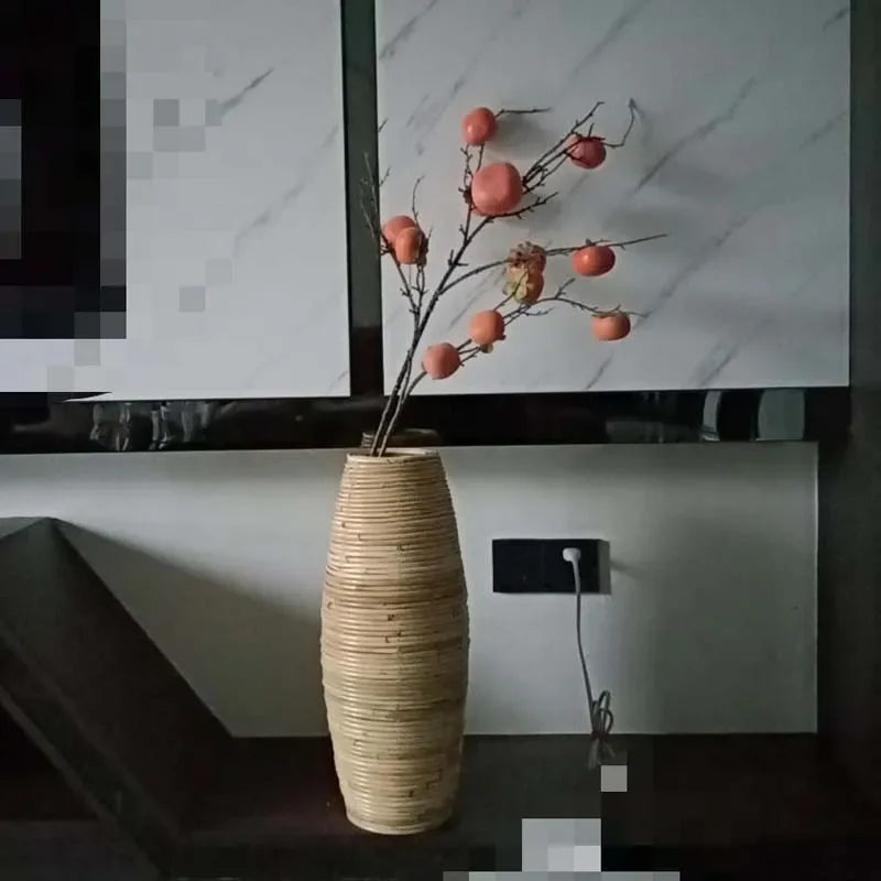 Handwoven Rattan Vase