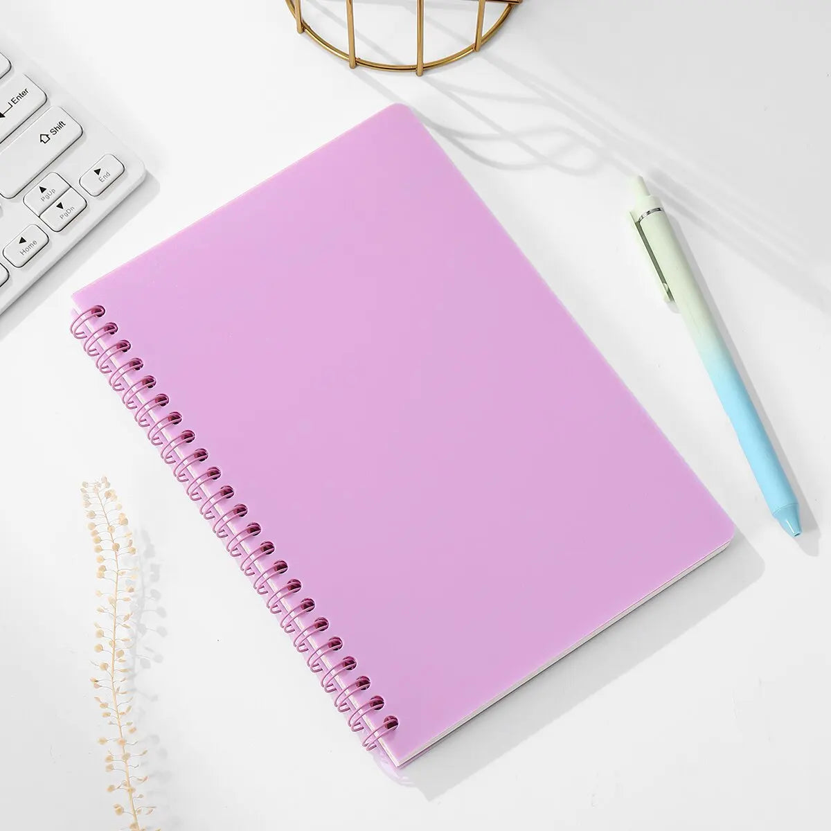 A5 Spiral 160 Pages Thick Lined Paper