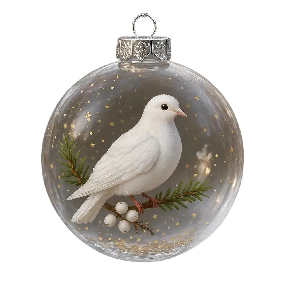 Christmas Clear Glass Ball Ornaments