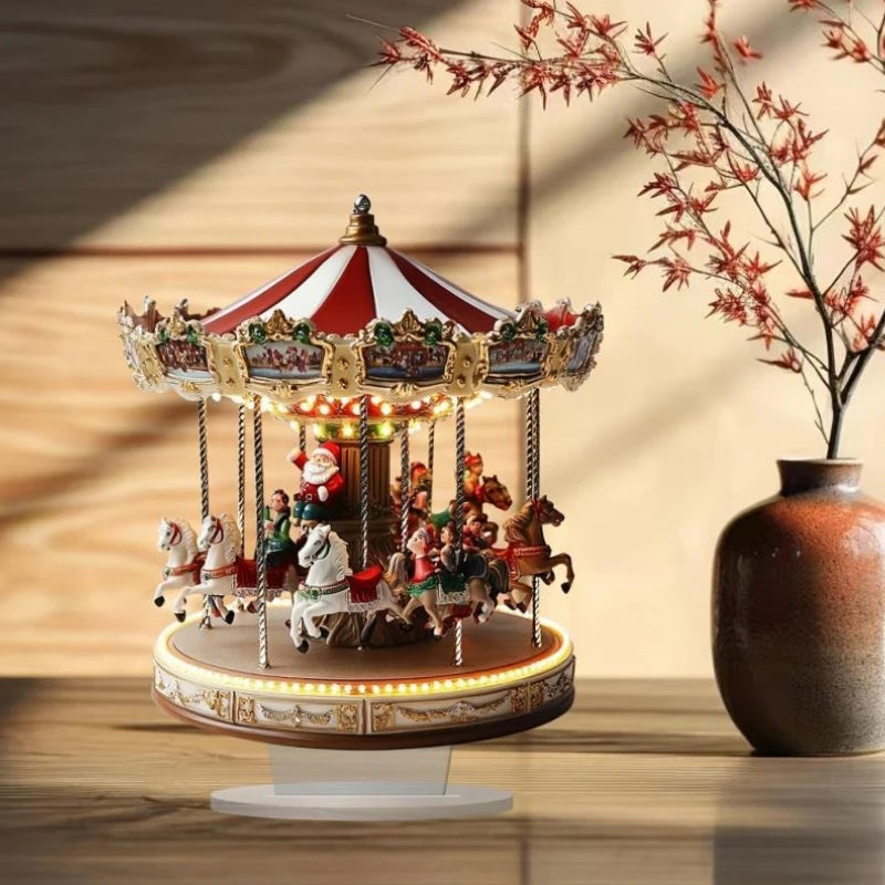 Christmas Merry Carousel Decoration