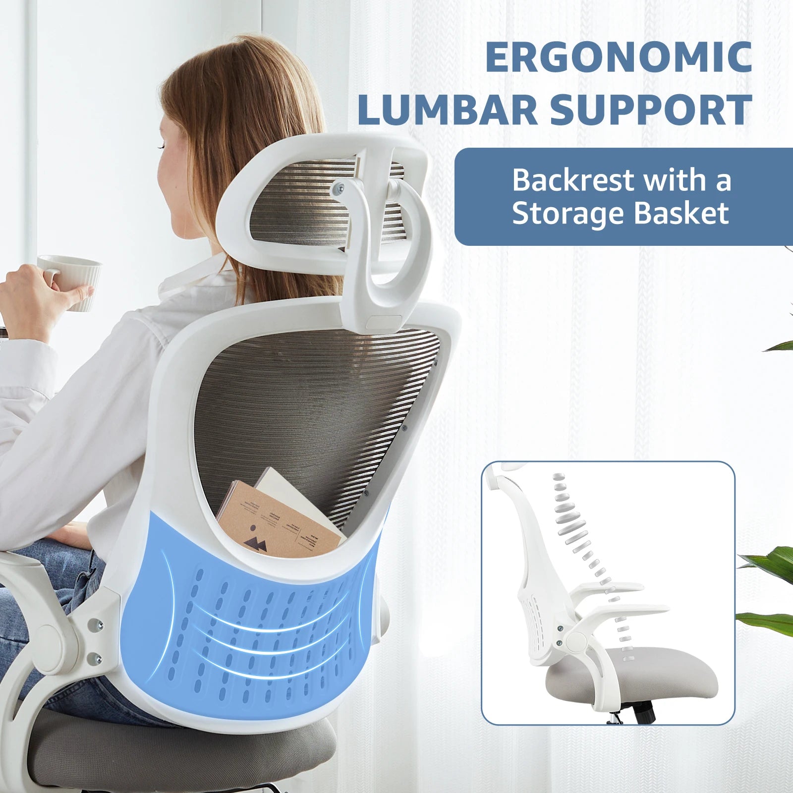 HK Mesh Ergonomic Office Chair: