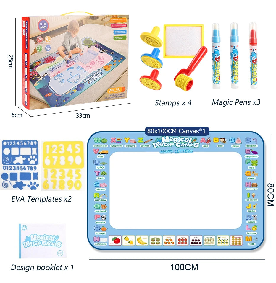 Magic Water Drawing Doodle Mat: