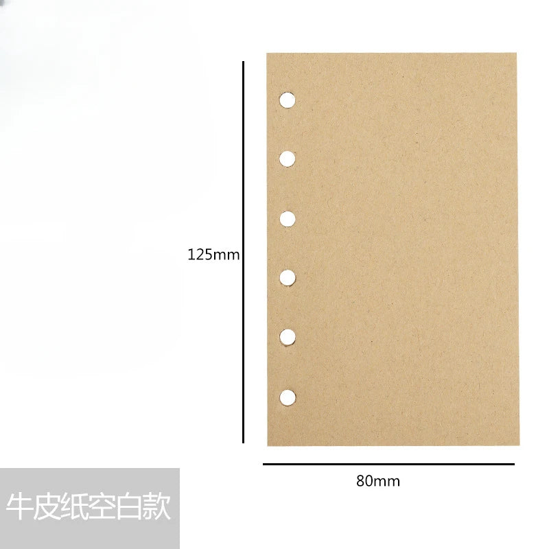 A7 Loose Leaf Refill Paper – 6-Hole Binder Pages for Planners & Journals