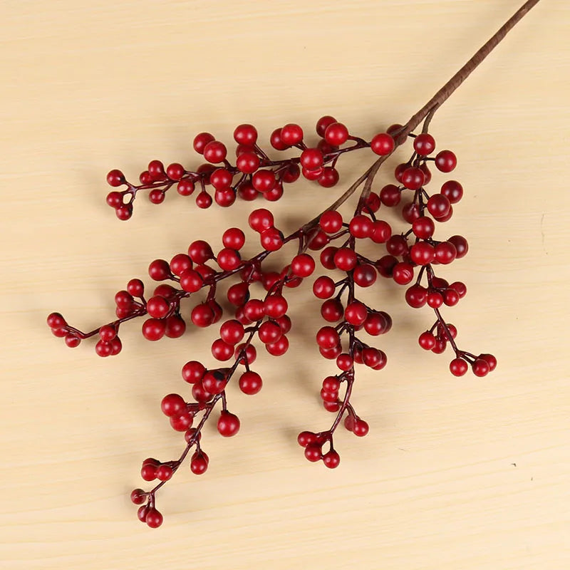 Artificial Red Berry Branch