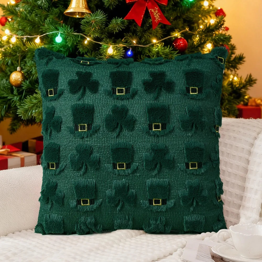 St. Patrick's Day Shamrock Pillow Cover